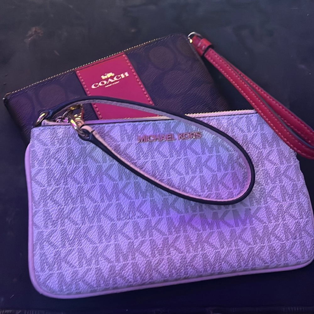 Michael kors and coach wristlet